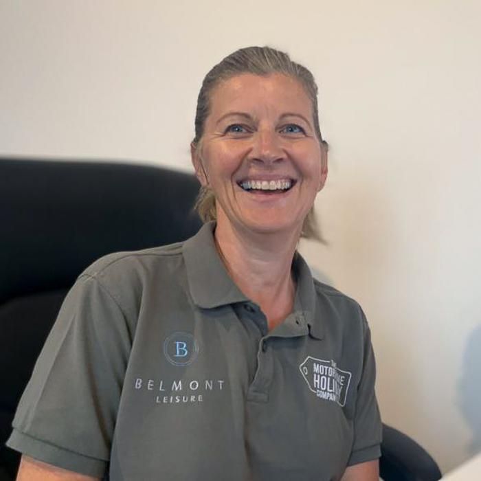 Team member Nicola Lambourne customer experience leader at motorhome holiday company